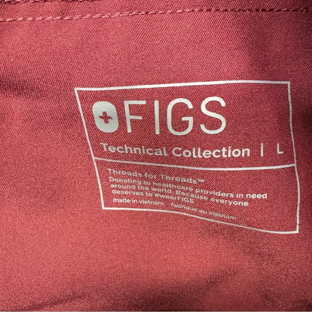 Figs Tansen Jogger Pants Mens Large Burgundy MXXSW2004